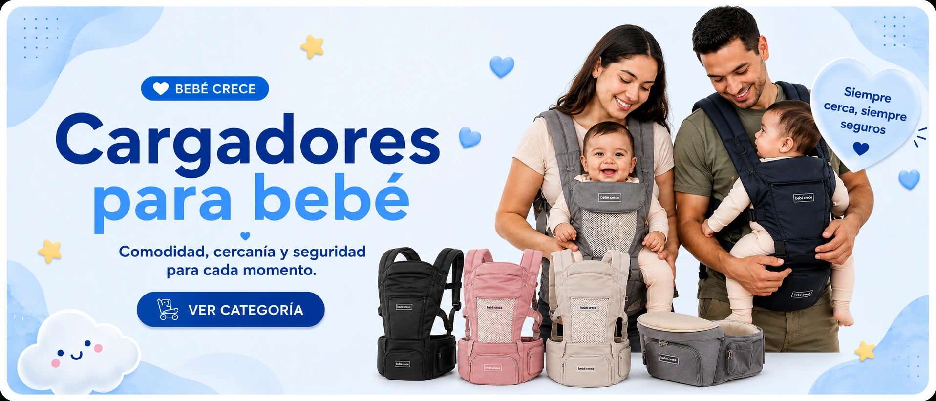 Cargadores y portabebés