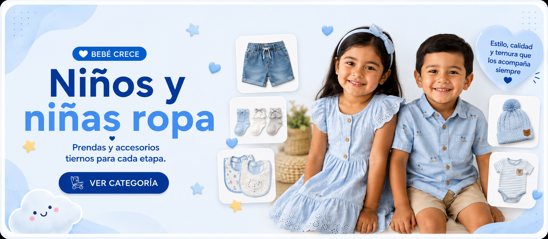 Niños y niñas ropa Bebé Crece