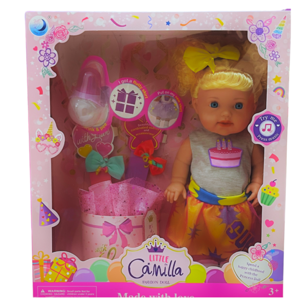 Muñeca Little Camila Con Accesorios