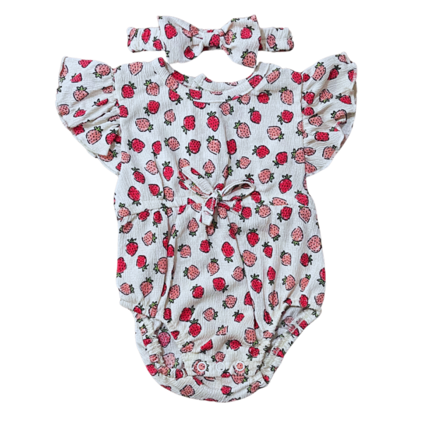 Body Romper Con Vincha. 0-3, 3-6, 6-9 Meses