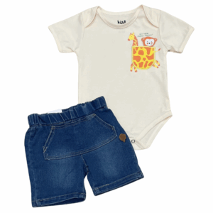 Conjunto De Short y Mameluco Para Niño